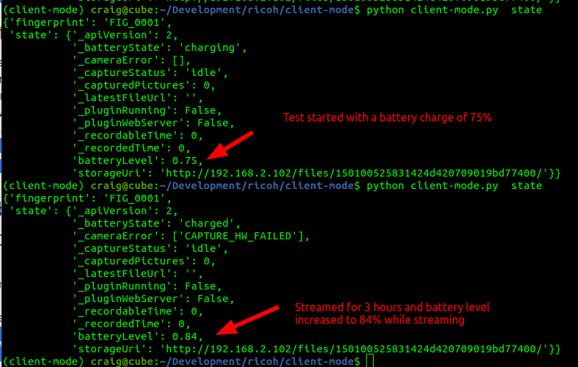 streaming test charging