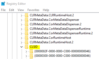 regedit clsid