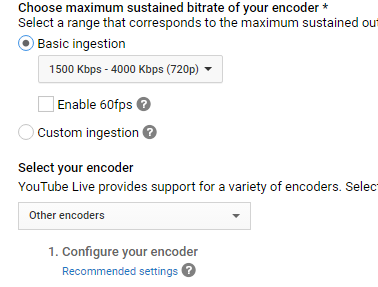 youtube basic ingestion