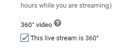 youtube livestream360