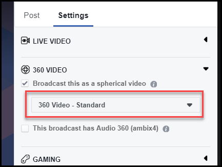 360 video standard